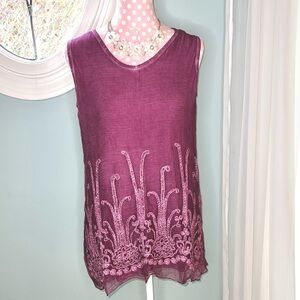 Soft Surroundings Silk Romance Top Size XS